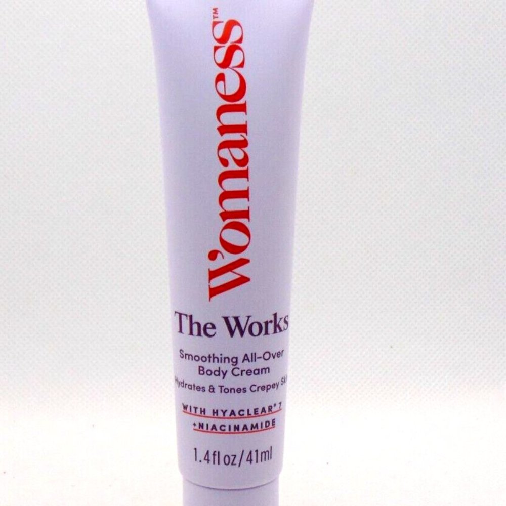 Lot of 3 WOMANESS THE WORKS Smoothing All-Over Body Cream 1.4oz/41ml